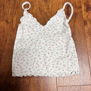 brandy melville floral tank top